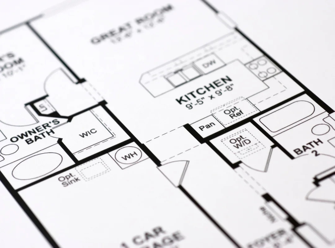 Estate agents fees - floorplan of house