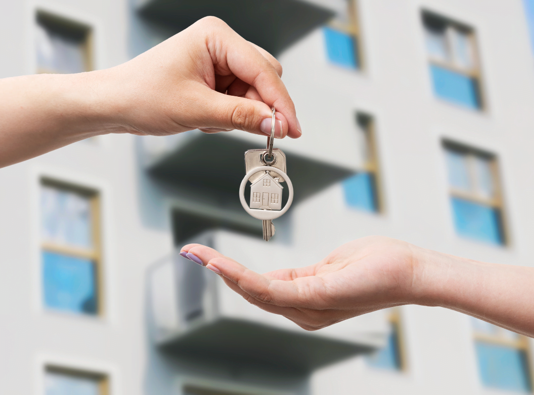 Leasehold - keys beng handed over