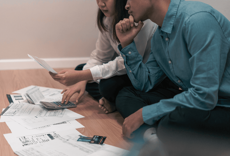 Repossession - couples looking at finances