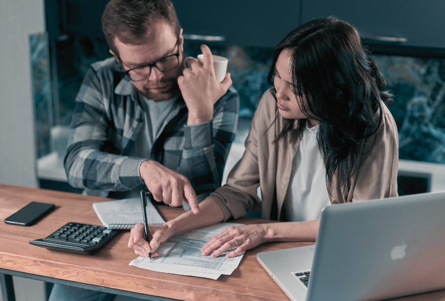 Stop Repossession - couples looking at finances