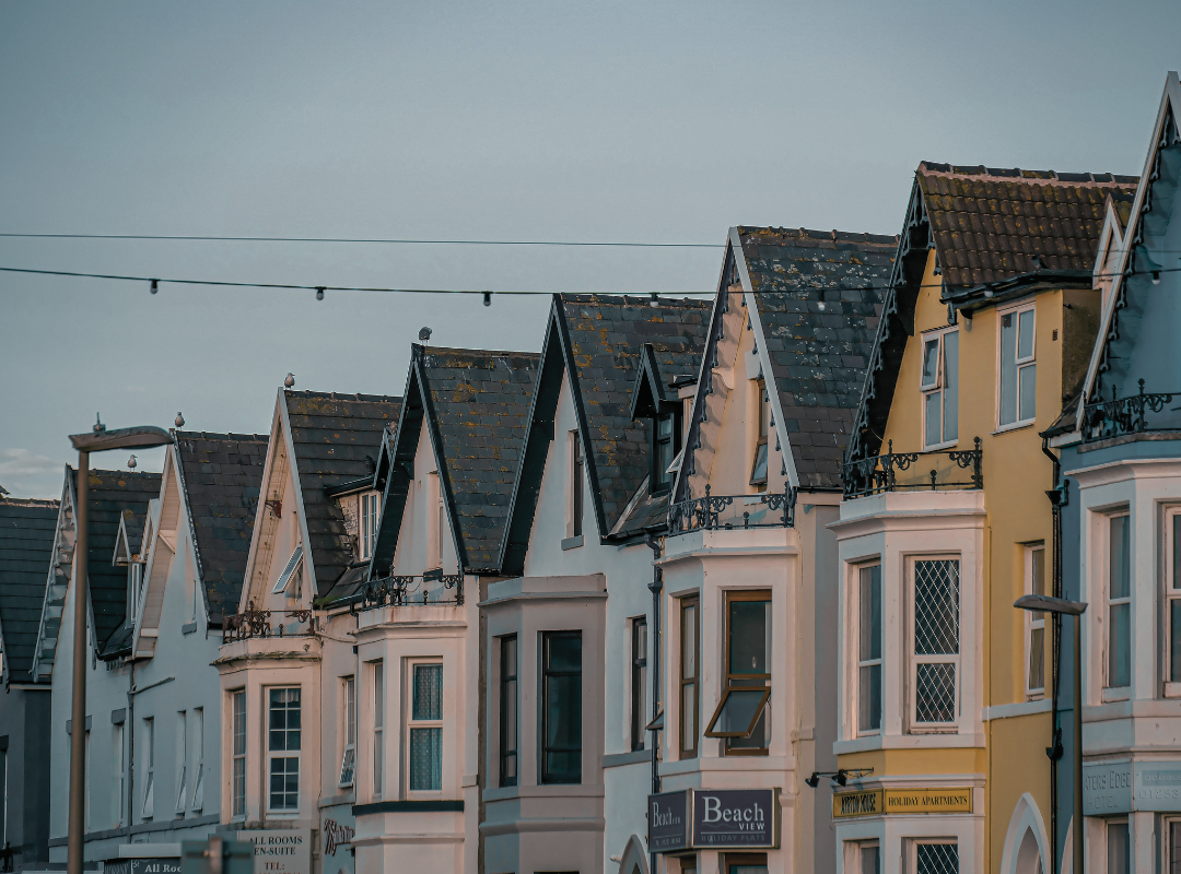 House buyers for cash - row of houses