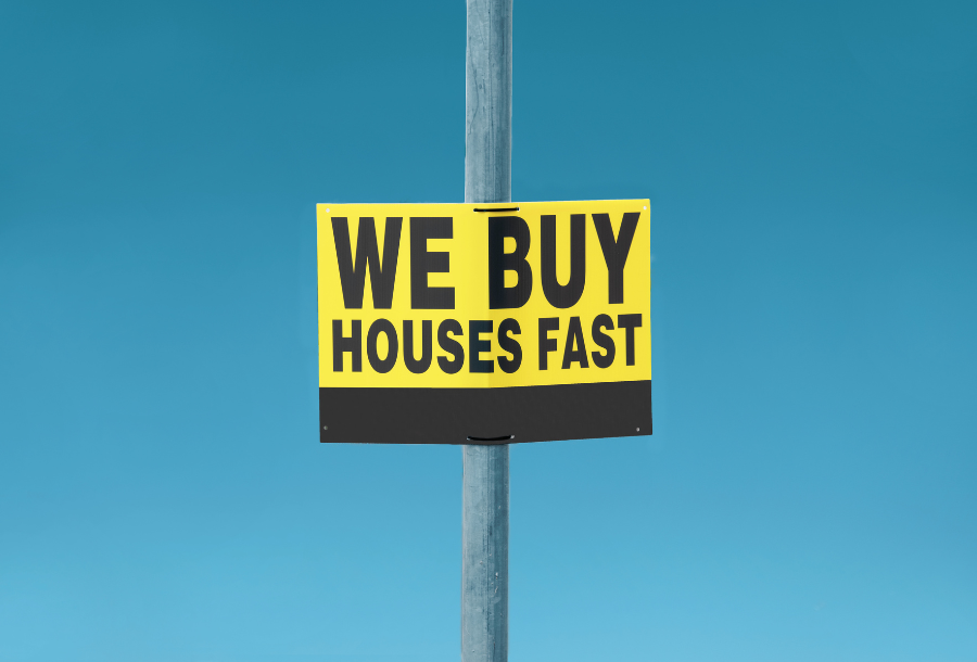 Home Buying and Selling - fast house buying sign